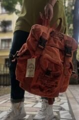 Old Cotton Ahtapot Çanta-Turuncu