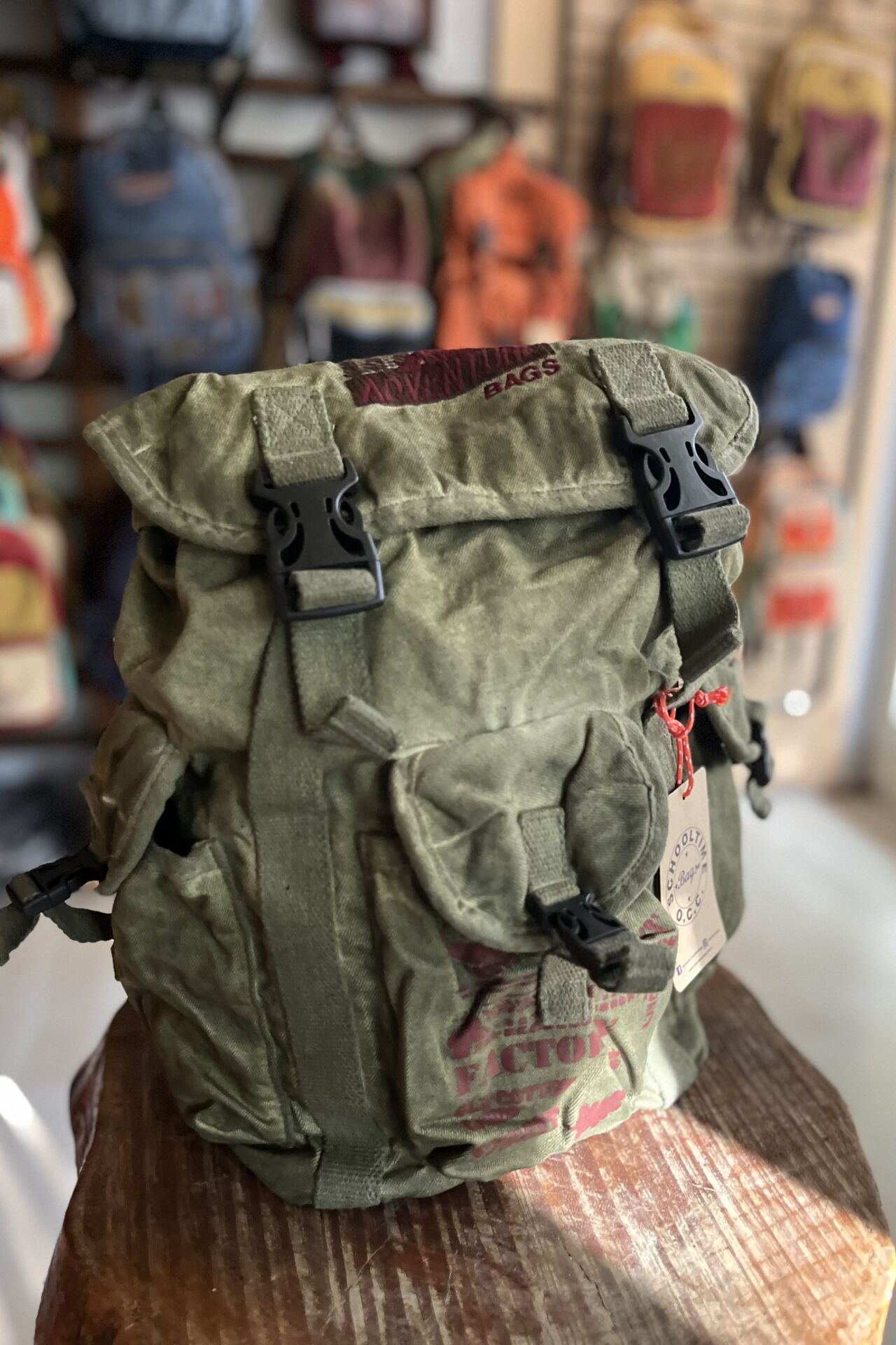 Old Cotton Ahtapot Çanta-Yeşil