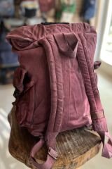 Old Cotton Ahtapot Çanta-Bordo Çizgili Cepli