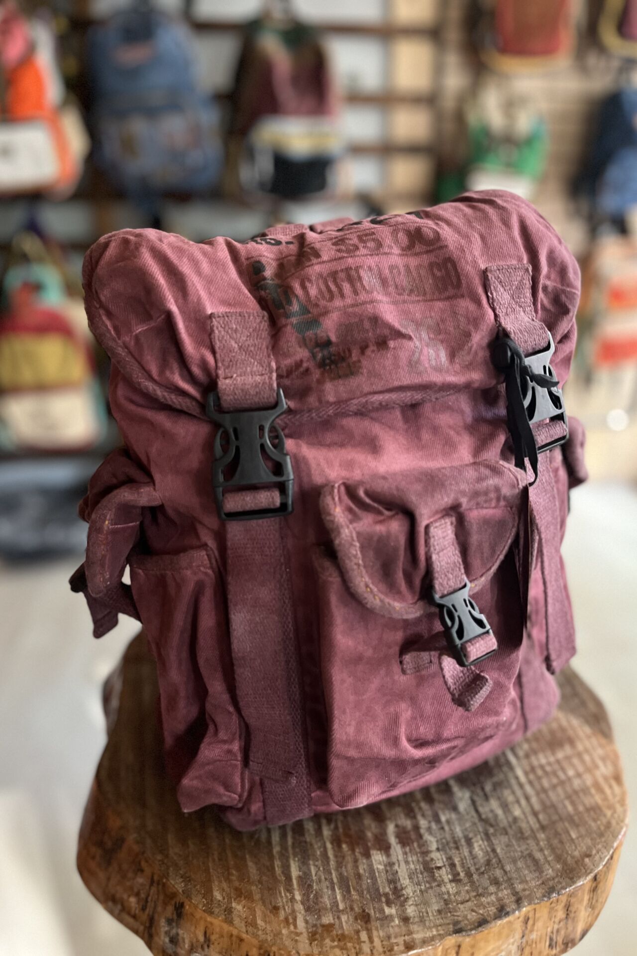 Old Cotton Ahtapot Çanta-Bordo