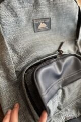 Old Cotton Komor Çanta-Mavi Kırçıllı