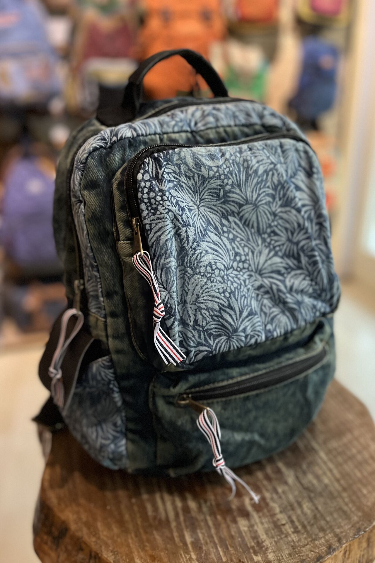 Dark Cotton Oliver Çanta-Kot Desenli