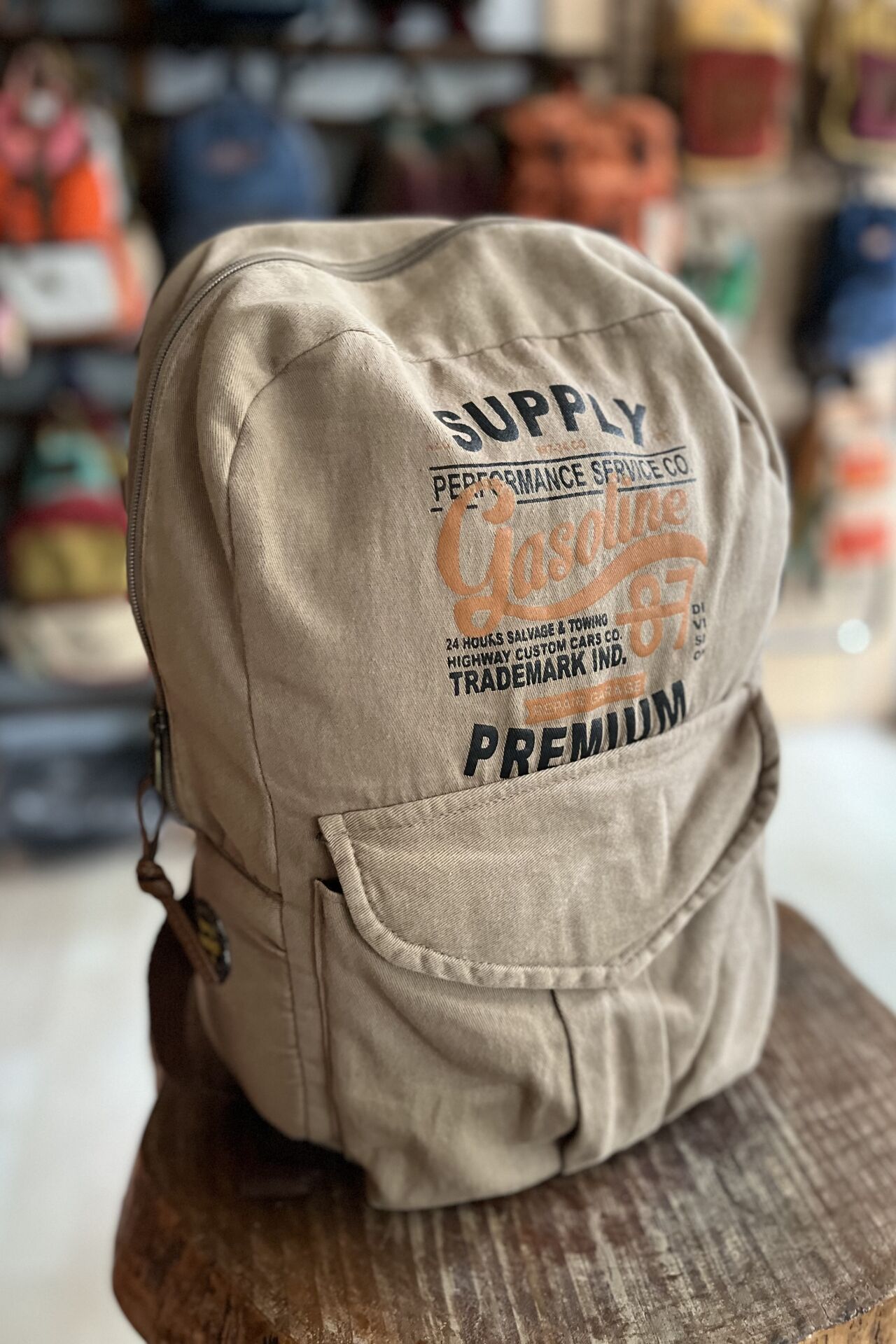 Old Cotton Harley Çanta-Taş